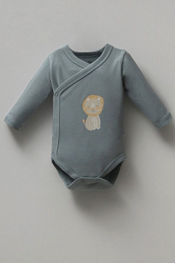 Mother Love Lion Bamboo & Cotton Long Sleeve Bodysuit