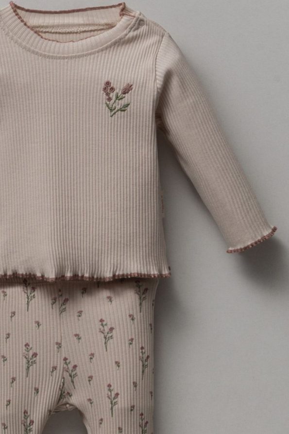 Necix Floral Print Baby Girl Two-Piece Set