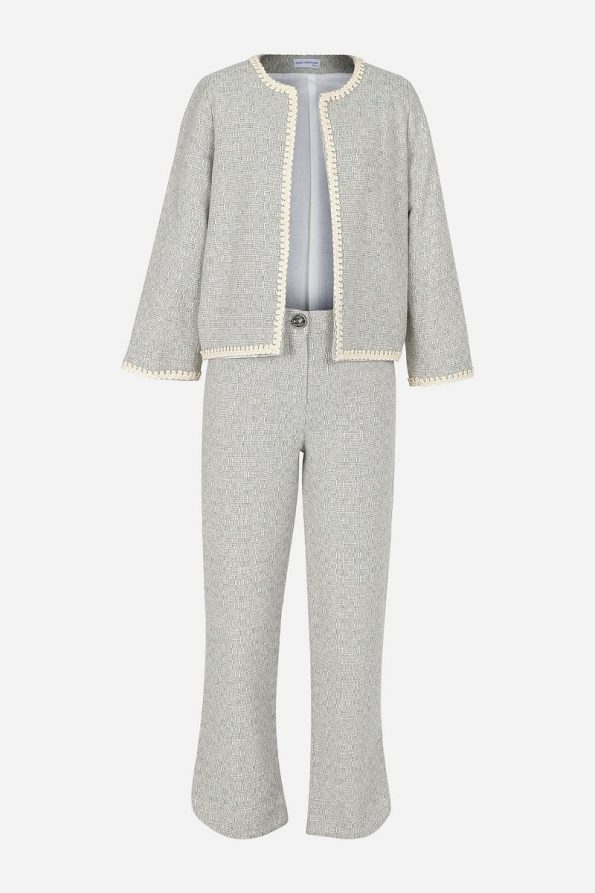 Augie Leauphant Mint Green Tweed Set