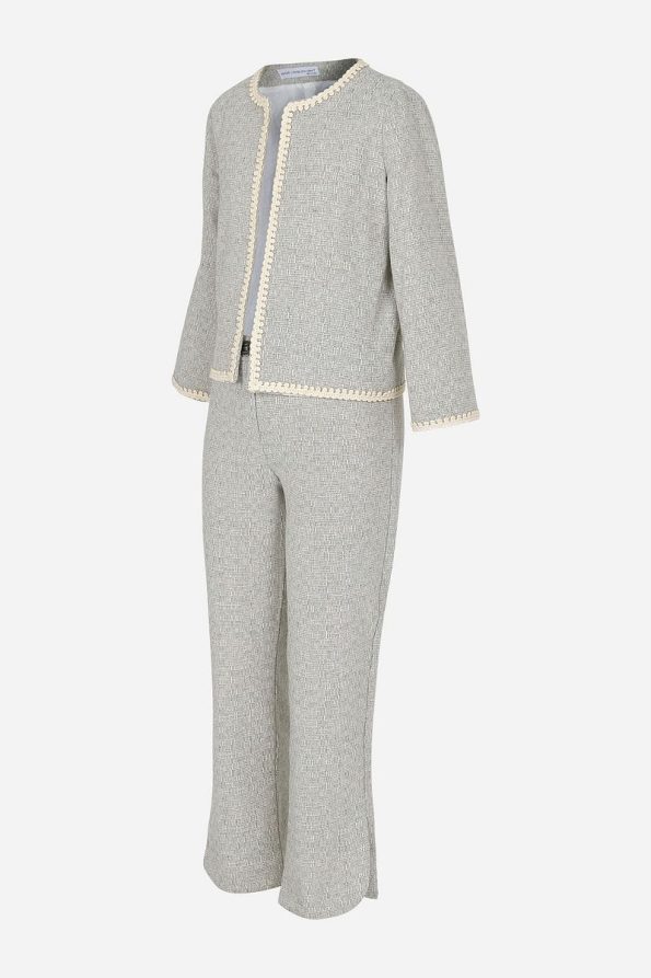 Augie Leauphant Mint Green Tweed Set