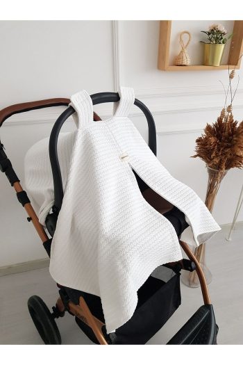 Knitted Hair Design Zippered Baby Stroller Cover