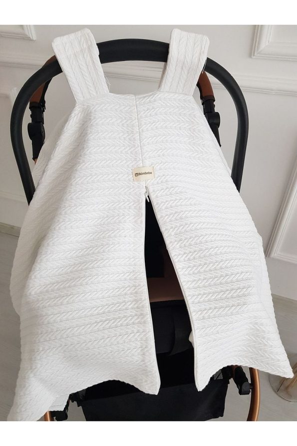 Knitted Hair Design Zippered Baby Stroller Cover