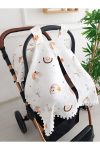 ilkimbebe Rainbow Pom Pom Baby Stroller Cover