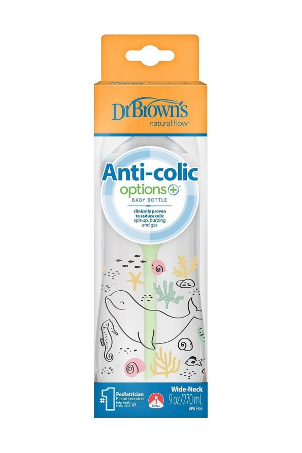 Dr. Brown's Wide Neck PP Anti-Colic Bottle 270ml for Girls