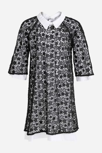 Augie Leauphant Lace Star Black Dress