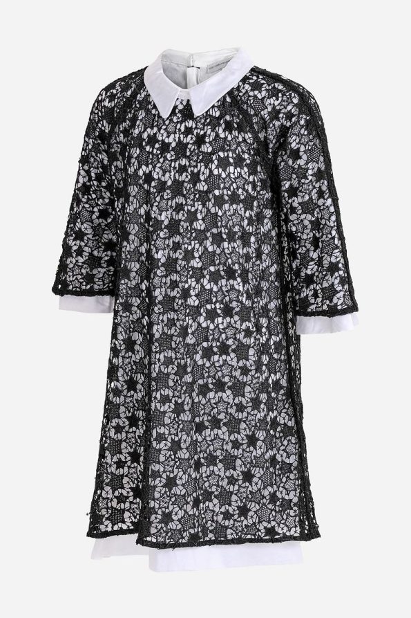 Augie Leauphant Lace Star Black Dress