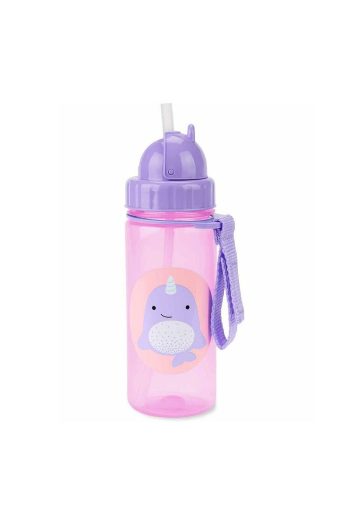 Skip Hop Zoo Narwhal Straw Water Bottle