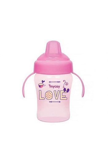 Mycey Spill-Proof Cup with Handle Love