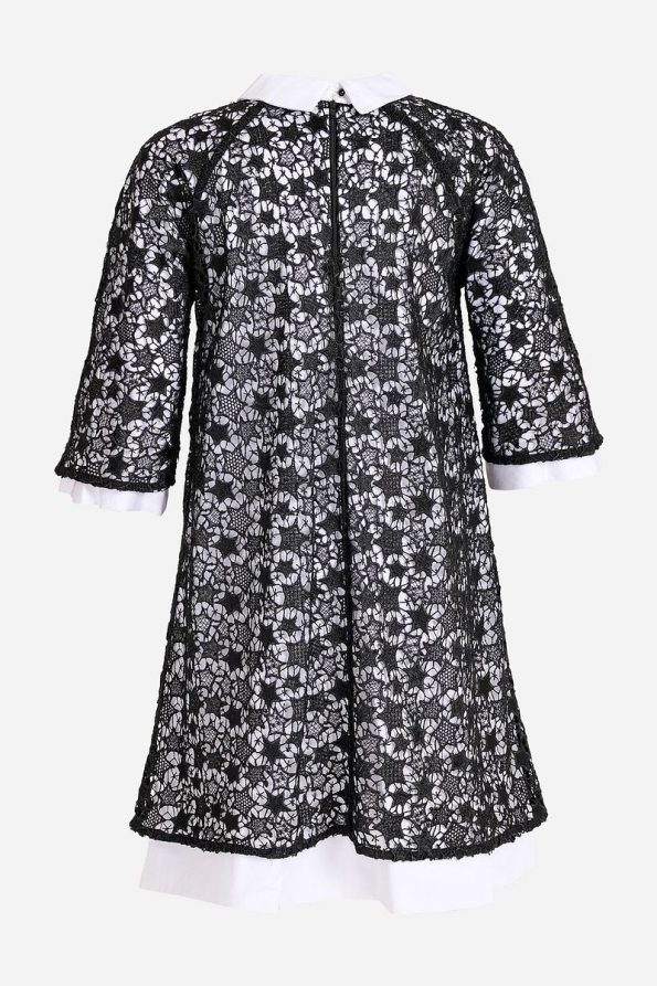 Augie Leauphant Lace Star Black Dress