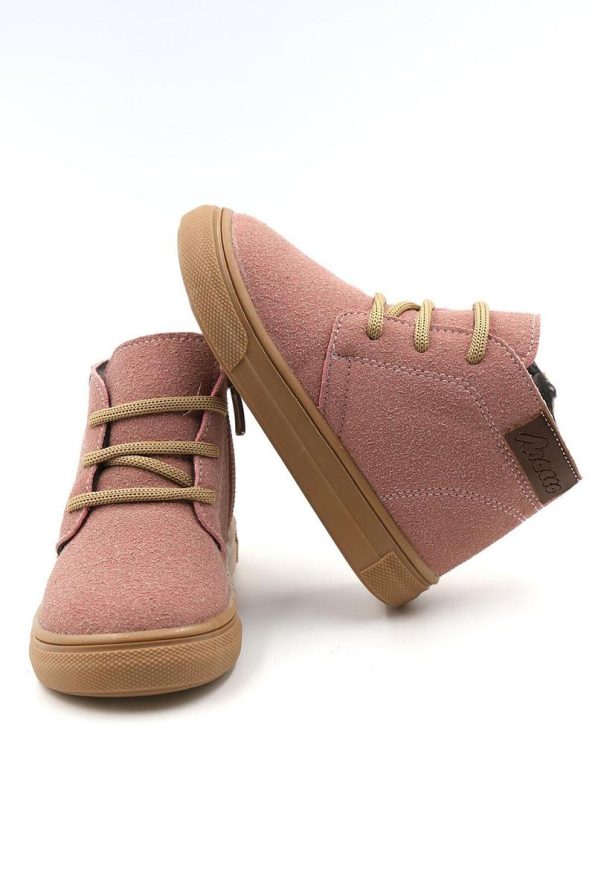 Macco Shoes Dusty Orthopedic Zipped Lace-up Kids Boots
