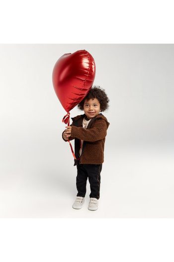 Boys' Hooded Brown Poncho Jacket