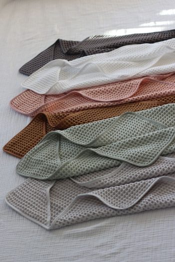 Mother's Voice Waffle Baby Towel Swaddle 100% Natural Cotton 75x75 cm