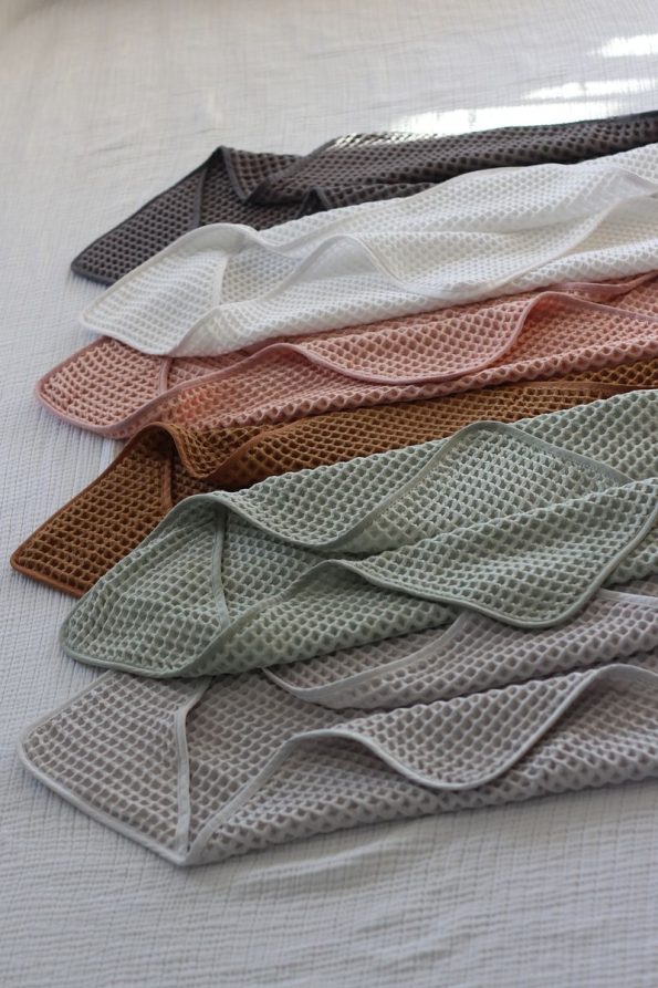 Mother's Voice Waffle Baby Towel Swaddle 100% Natural Cotton 75x75 cm