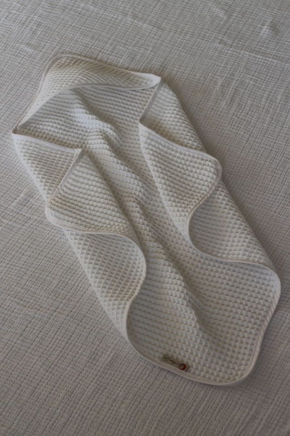 Mother's Voice Waffle Baby Towel Swaddle 100% Natural Cotton 75x75 cm