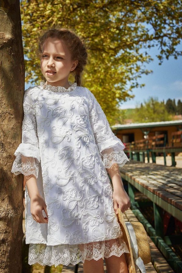 Augie Leauphant Broken White Lace Dress