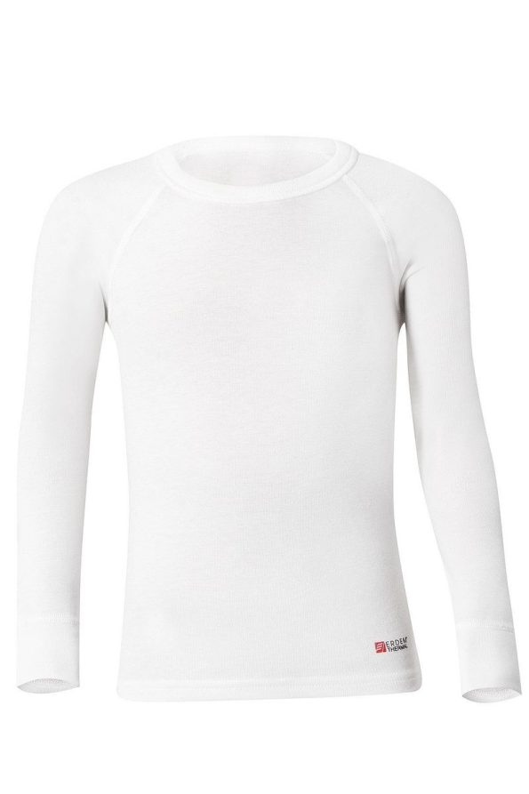 Erdem White Thermal Long Sleeve T-Shirt for Kids