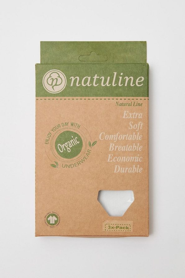 Natuline Boys' White Organic Cotton Briefs 6-Pack