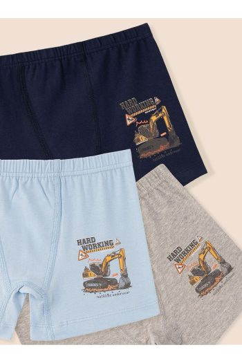 Natuline Boys' Organic Cotton Stretch Boxer Shorts Pack of 6
