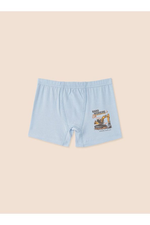 Natuline Boys' Organic Cotton Stretch Boxer Shorts Pack of 6