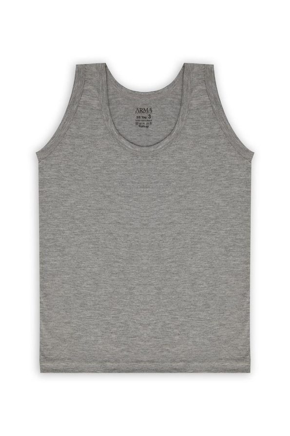 Star Emblem Gray Boys' Tank Top 6-Pack
