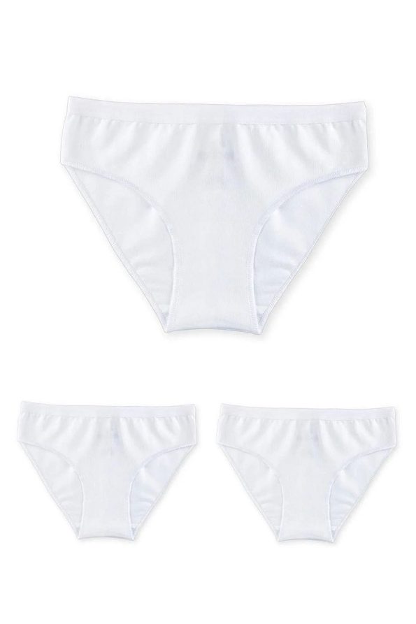 IC WORLD Girls' Cotton Bikini Briefs Basic 3-Pack
