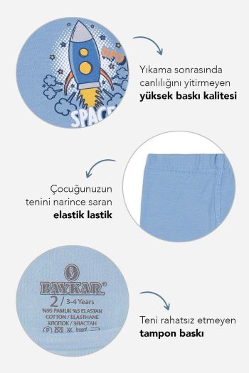 Baykar Boys' Cotton Printed Comfortable Fit Stretch Boxer 3-Pack