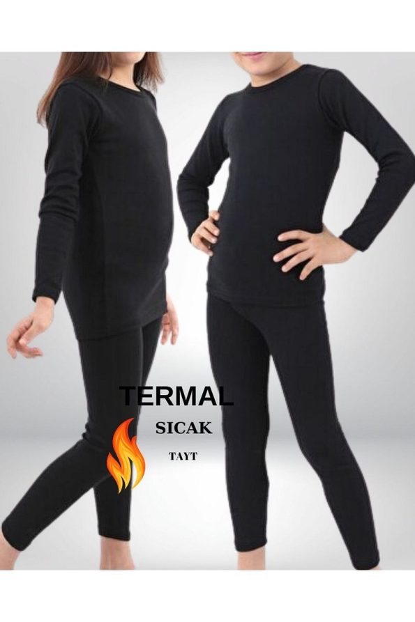 SEBURAM COLLECTION Boys Thick Winter Thermal Leggings