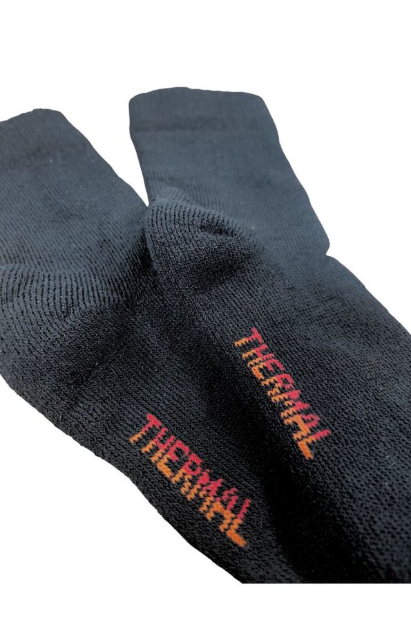 Kids Thermal Seamless Black Socks - 3 Pairs