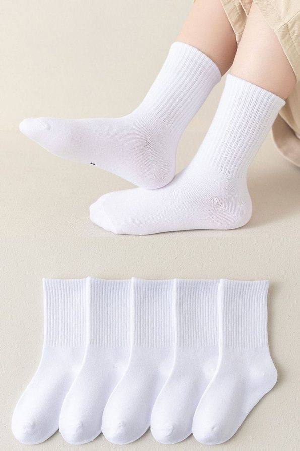 BGK Unisex Kids 5 Pair College Socks
