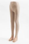 Katia & Bony Girls' Cotton Footless Tights Beige Melange