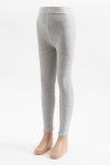 Katia & Bony Girls' Cotton Footless Tights Gray Melange