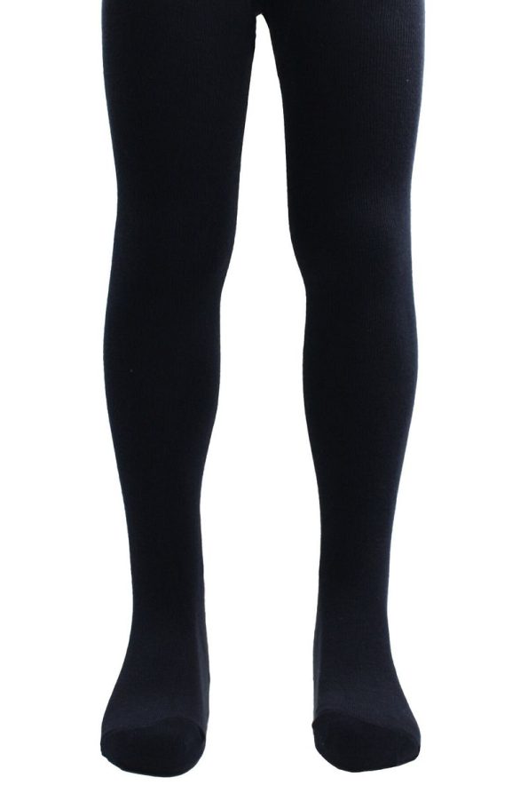 Sisters Socks Girls Cotton Tights Navy Blue