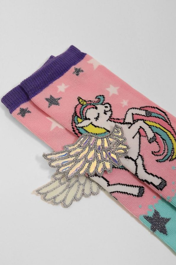 Katia & Bony Flying Unicorn Girls' Knee-High Socks
