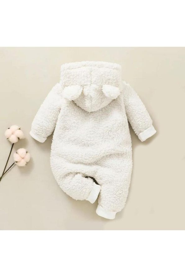 BABYSI KIDS CLUB Hooded Plush Welsoft Jumpsuit for Babies & Kids