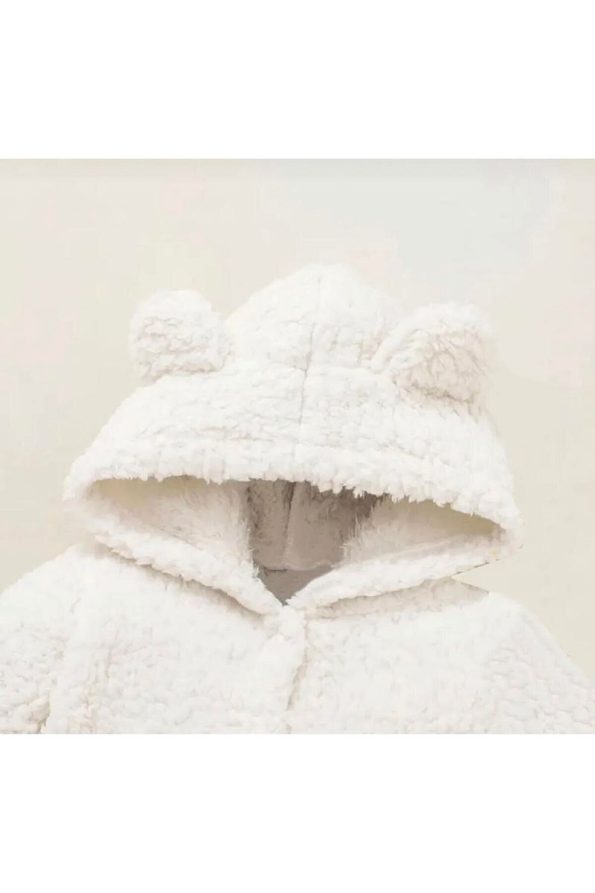 BABYSI KIDS CLUB Hooded Plush Welsoft Jumpsuit for Babies & Kids