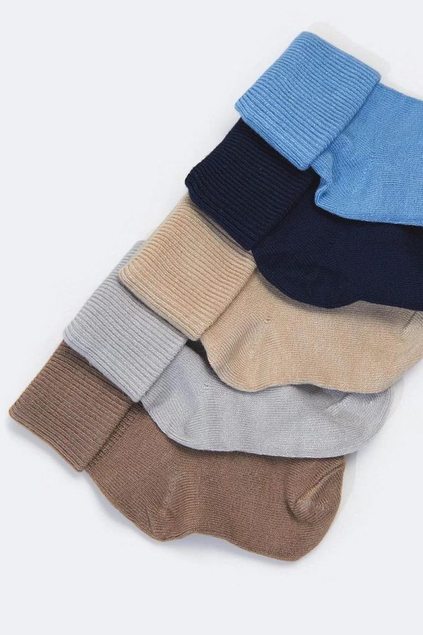 Katia & Bony 5-Pack Newborn Bamboo Baby Socks Multi-Color