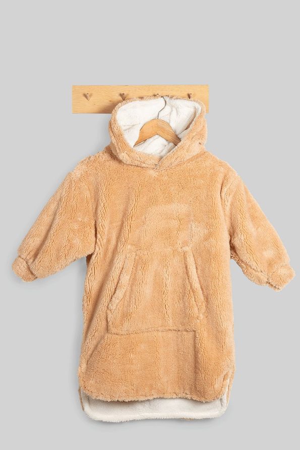 LUCKKA Heritage Double Layer Wellsoft Kids Wearable Blanket - Plush Oversized Poncho