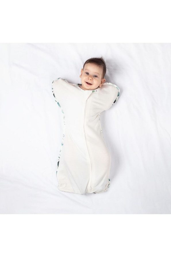 Zuppers Organic Cotton Butterfly Swaddle Sleep Bag - 0.3 Tog - Leaf