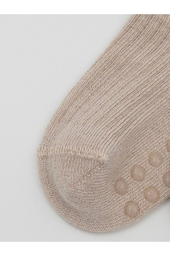 Karamila Seamless Bamboo Baby Socks - 5 Pairs in Special Box (Sizes for 6 Months and Up with Silicone Sole)