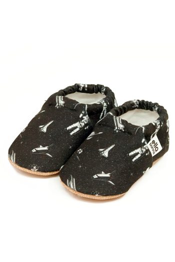 Ella Bonna Non-Slip Sole Astronaut and Space Baby Slippers