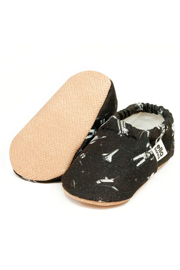 Ella Bonna Non-Slip Sole Astronaut and Space Baby Slippers