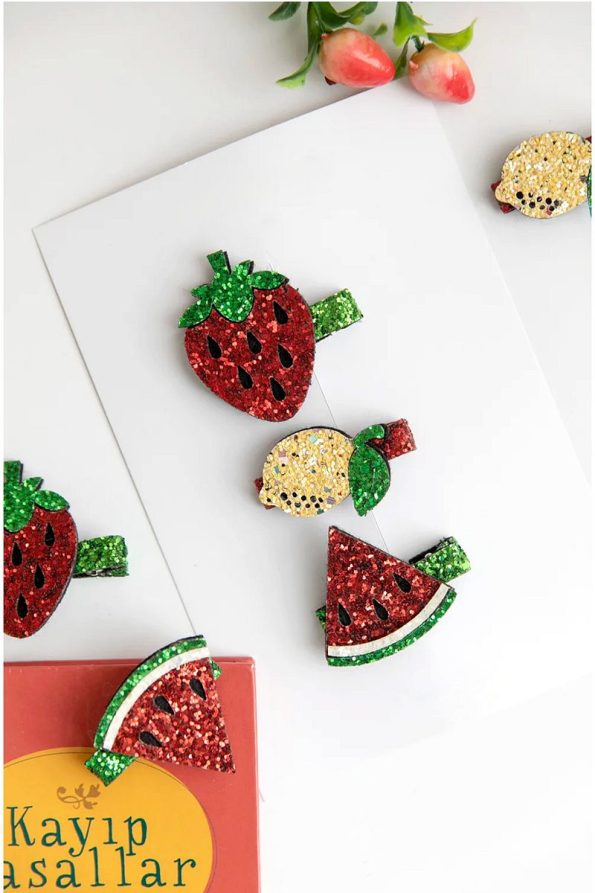 Chipiques 3-Piece Glitter Hair Clip Set