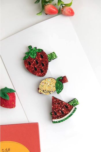 Chipiques 3-Piece Glitter Hair Clip Set