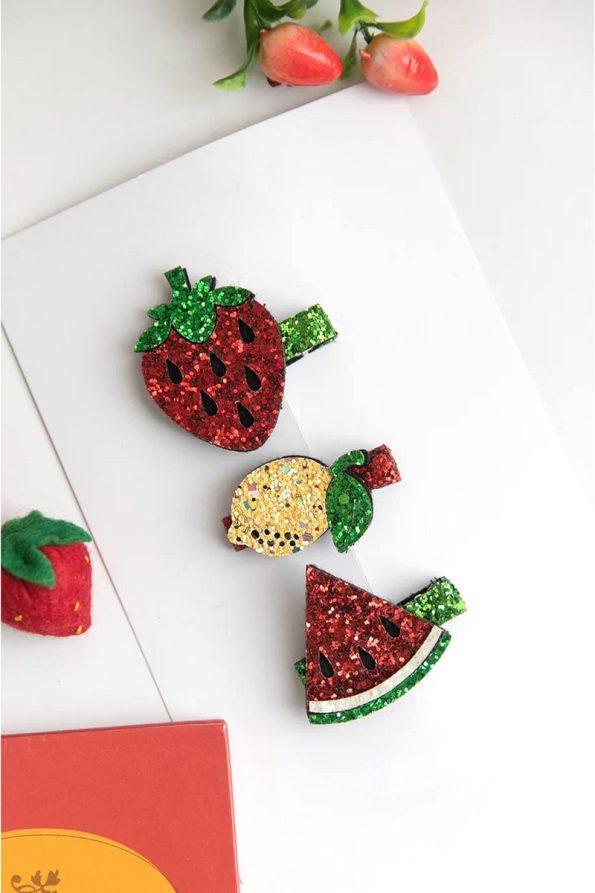 Chipiques 3-Piece Glitter Hair Clip Set