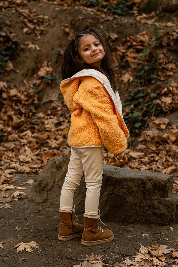 LUCKKA Heritage Puffy Lined Plush Baby and Kids Jacket