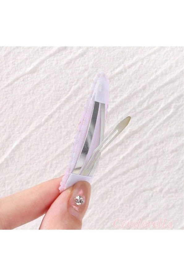 Cinderella 10-Piece Special Series Embroidered Floral Snap Hair Clip Set