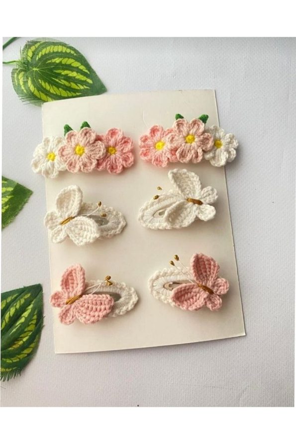 Handmade Mixed 6-Piece Snap Hair Clip Set