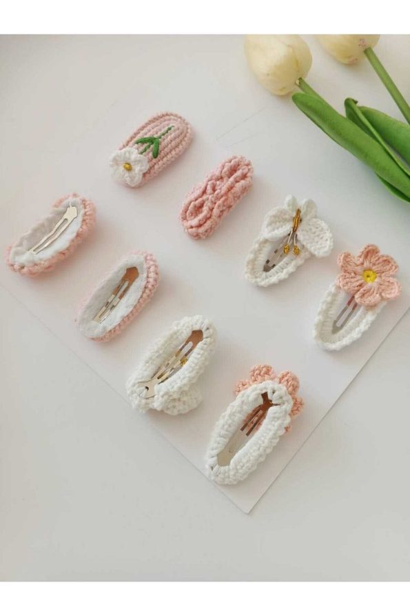 Pink Dreams Handmade Hair Clip Set