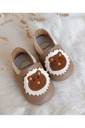 Hodore Noxi Beige Genuine Leather Baby Moccasins