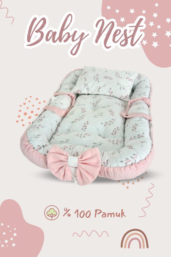 Calico Baby Nest Powder Pink 6-Piece Special Design Set